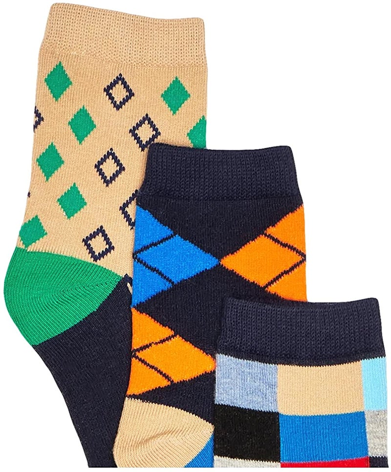 Jefferies Socks boys Fun Colorful Dress Crew 6 Pair Pack Socks, Multi, X-Small US - Image 2